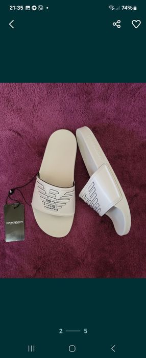 Шльопанці  Emporio Armani, сланці Emporio Armani p.37-38
