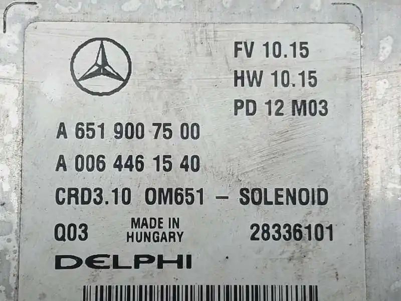 Centralina De Motor Uce A6519007500 28336101 A0064461540