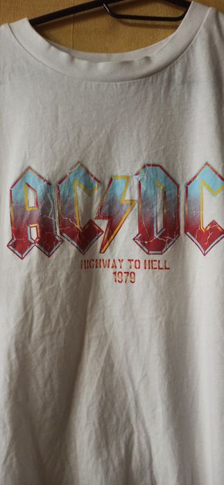 T-shirt biały AC/DC