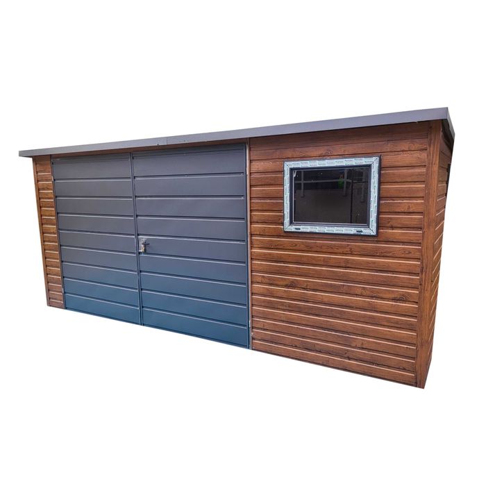 Garaż blaszany 4,5x3m domek ogrodowy PREMIUM