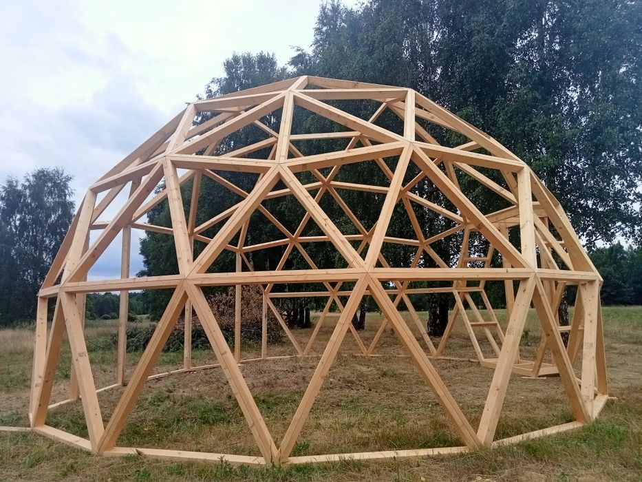 Kopuła geodezyjna, dom kopułowy 35m2.