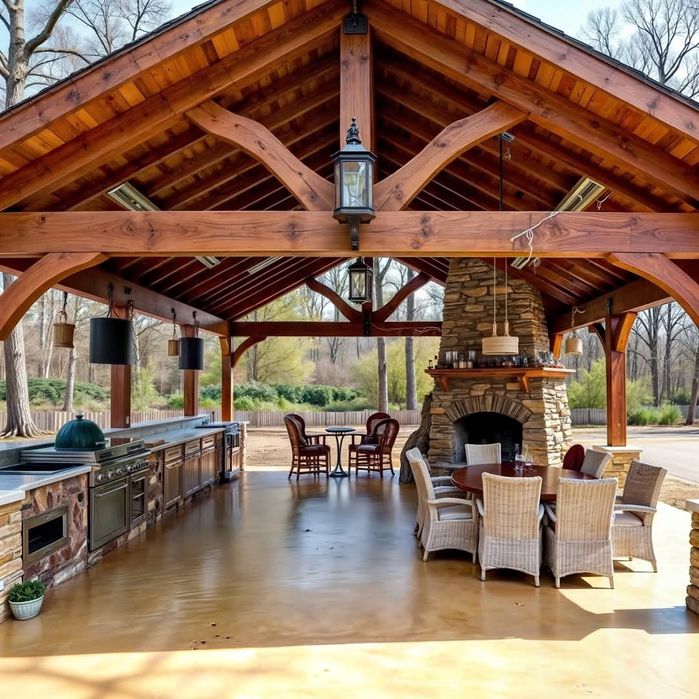 Печь с мангалом - барбекю