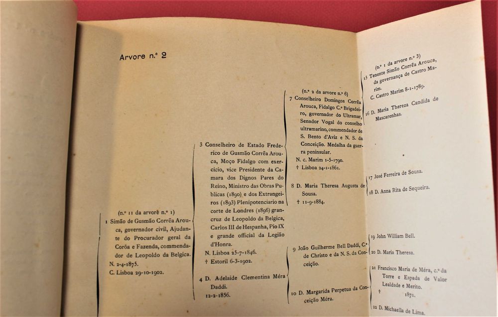 Arvores de Costado genealogia de Simão de Gusmão Correia Arouca