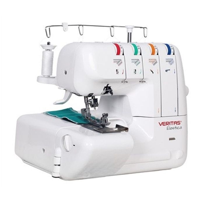 objeto na imagem é a máquina de costura Gritzner Overlock 788.
Permite costurar com 2, 3 ou 4 fios, oferecendo 22 tipos de pontos diferentes. 
Possui