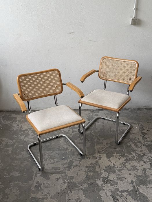 Krzesła fotele bauhaus rattan breuer stam vintage