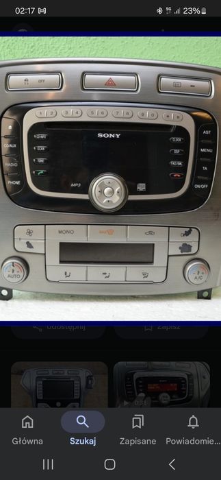 Radio sony. Mp3 wszystko ok.kod