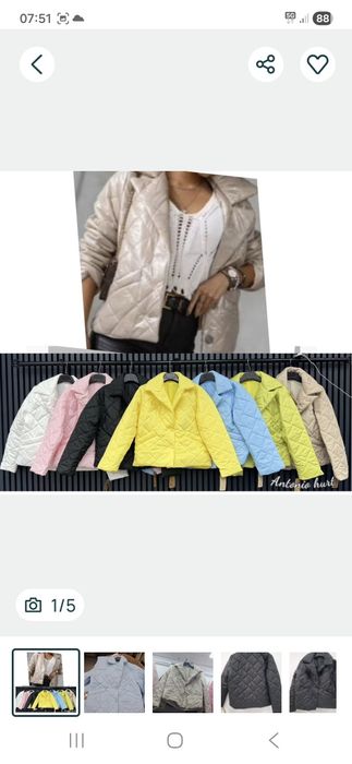 Kurtka.pikowana beż