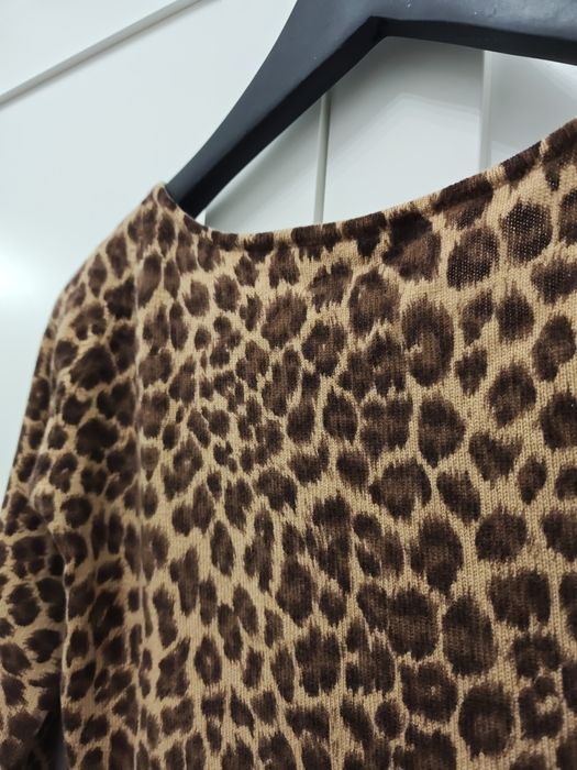 Sweter Neiman Marcus Cashmere, XS/S panterka