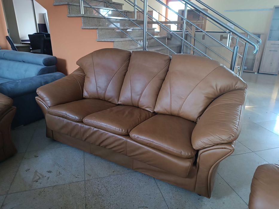 Komplet  3R+1+1 BOSTON, Skóra Naturalna Federica , -47% Wyprzedaż