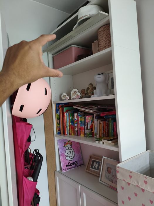 IKEA BILLY OXBERG Regał z drzwiami biały 80x30x202 ekspander i półka e