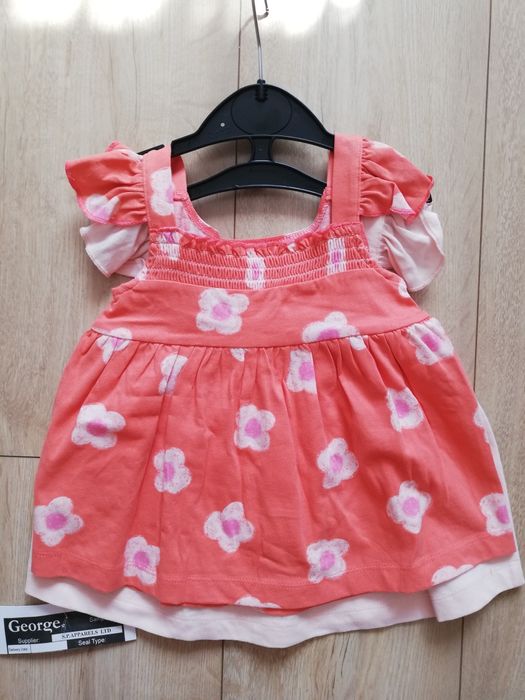 2 sukienki niemowlęce, sukienka dla dziewczynki, sukienka dziewczęca