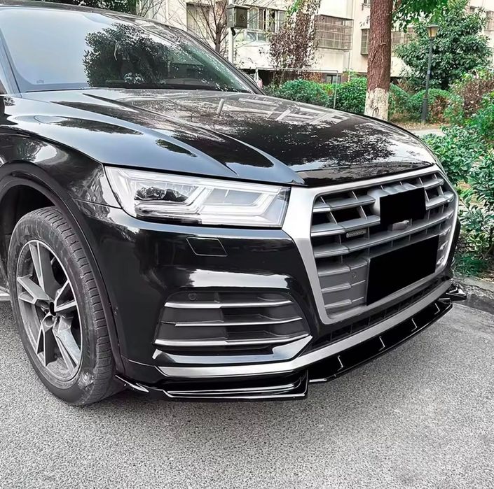 Губа на передний бампер AUDI Q5 накладка на бампер обвес сплитер ауди