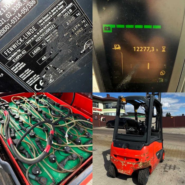 wózek widłowy elektryczny LINDE E16PH-02 Evo 2018r wolny skok + przesuw boczny