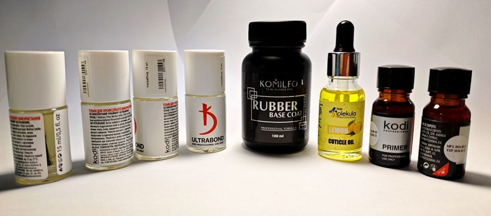 Набір для манікюру (НОВЕ): база Komilfo 100 мл + Kodi Ultrabond/прайм