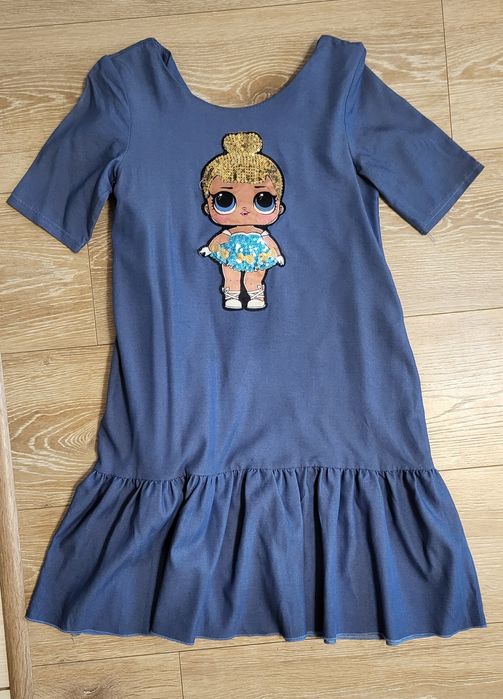 Сукня lol вільний стиль нове синя сукня 122 -136