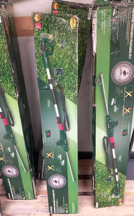 НОВ висотн акумуляторн триммер кусторез GERMAN Parkside PTHSA 20/кущор