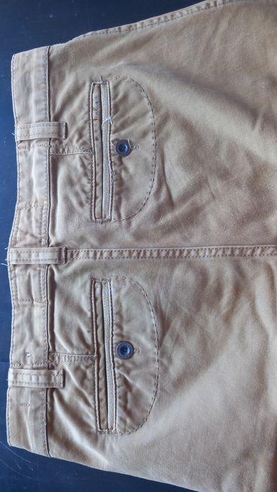 Spodnie jeansowe Pull&Bear 36 S slim proste rurki musztardowe Jak Nowe
