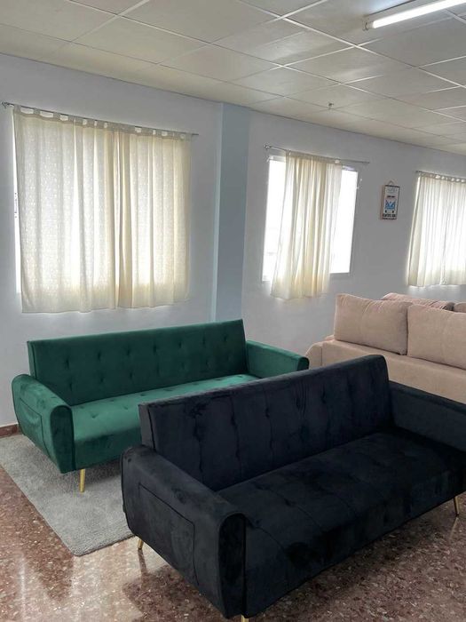 Sofá cama novo em duas cores