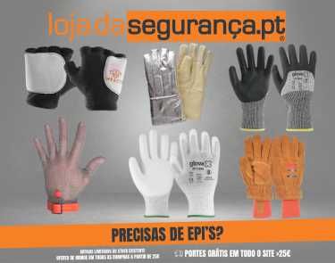 Luvas de Proteção Segurança Anti Vibração Motosserrista Têxteis