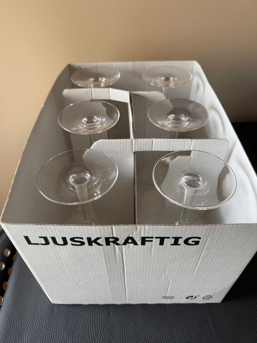 6 IKEA Ljuskraftig Gin Glasses, New434369586780579843