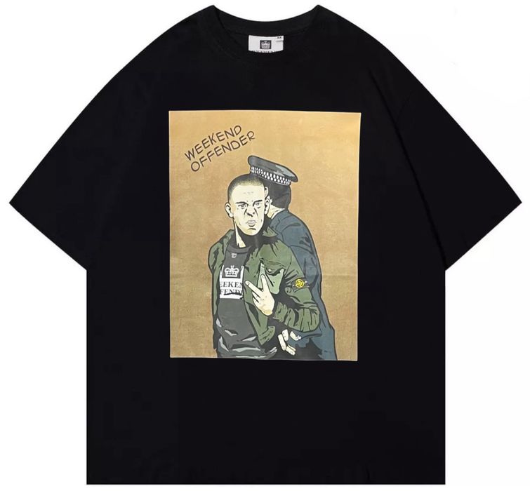 Мужские футболки Weekend Offender Casual Ultras Logo черные кежуал New