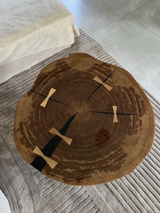 Dębowy stolik kawowy handmade