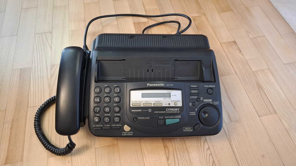 Telefaks fax Panasonic KX-FT67PD język polski + papier