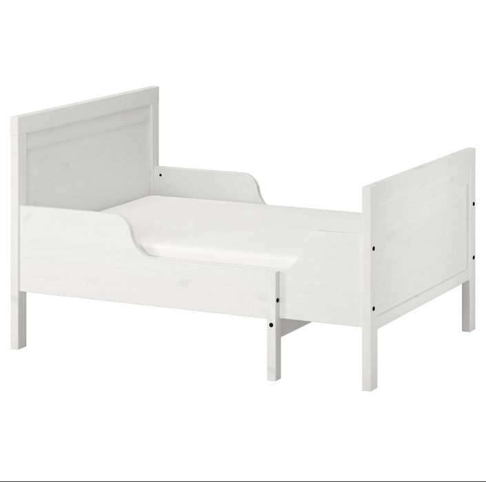 Cama Extensível c/ estrado ripas, branco, 80x200 cm IKEA SUNDVIK