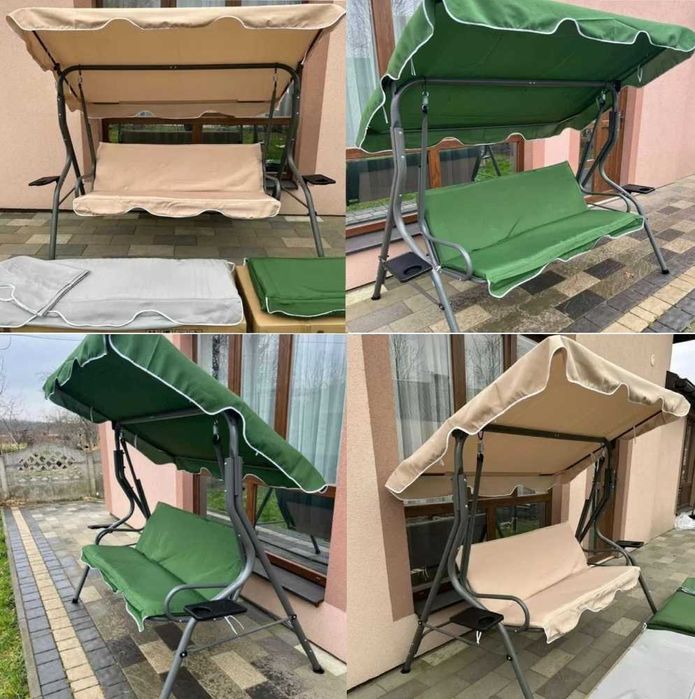 Гойдалка Качеля садова Столики Матрас у комплекті Польща Нові 220 кг