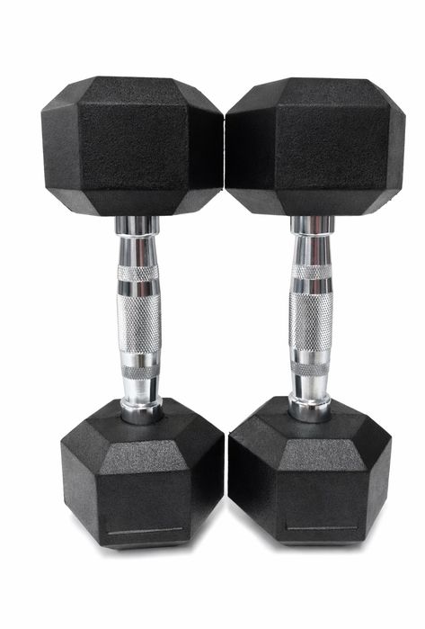 Hantle żeliwne gumowane HEX 2x10kg