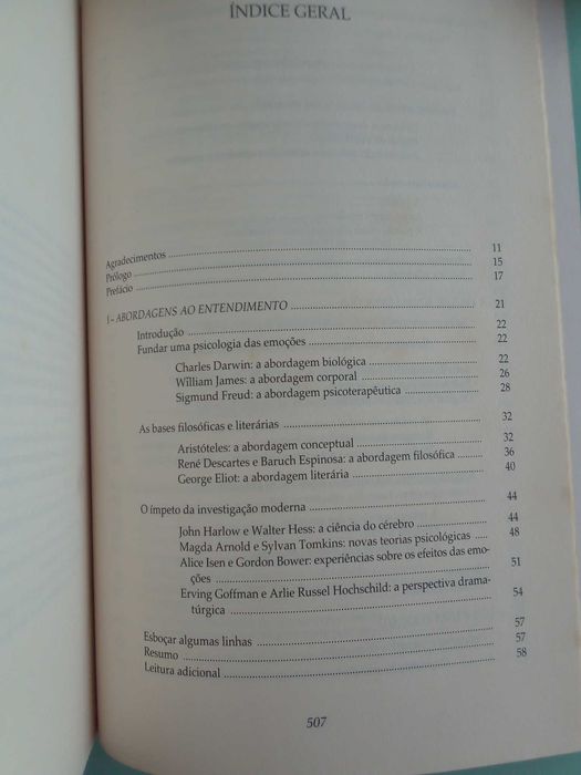 Livro "Compreender as emoções", de Keith Oatley e Jenniffer M. Jenkins