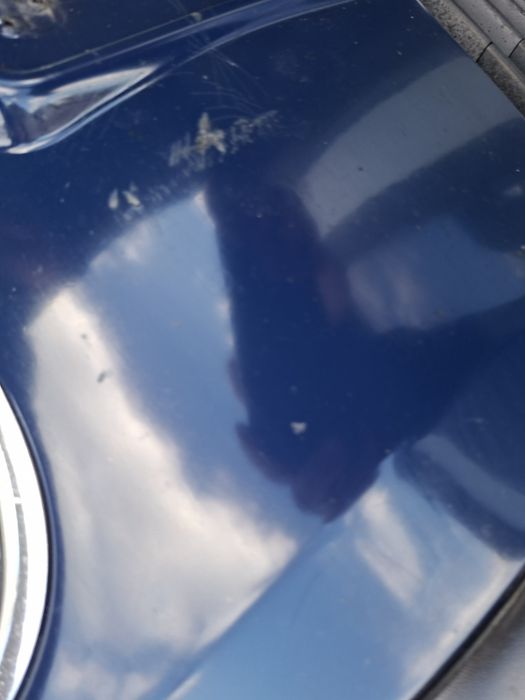 Vw Passat b5 fl lift zderzak przod przedni granatowy  niebieski la5e