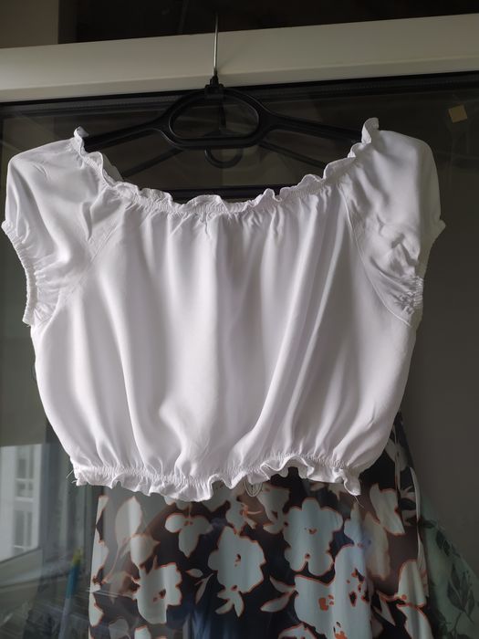 Топ, блузка белая