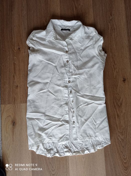 Bluzka koszula mohito 36 s biała kremowa