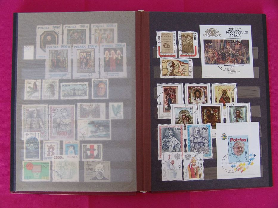3 klasery – polskie znaczki kasowane w idealnym stanie