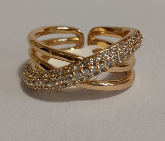 Pierścionek regulowany stal chirurgiczna