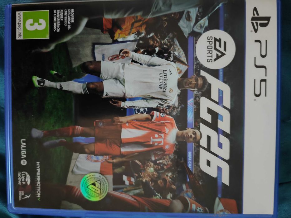 Eafc26 ps5 jogo Apenas entrego em mão e o pagamento é feito em dinheiro no ato da entrega."