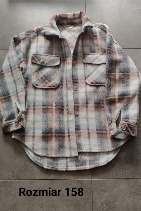 Koszulo kurtka w kratę dla dziewczynki
