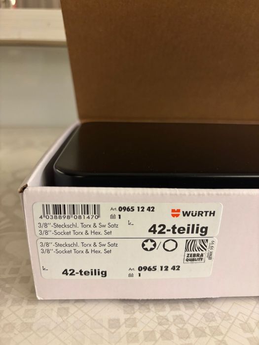 Zestaw kluczy nasadowych Wurth 3/4 - 42 elementy