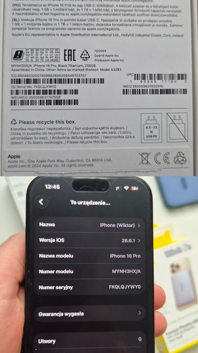 Iphone 16 Pro 256GB 91 %