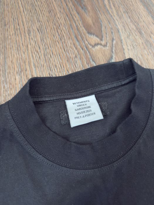 Legit! Vetements Black Too Naughty T-Shirt футболка оригинал