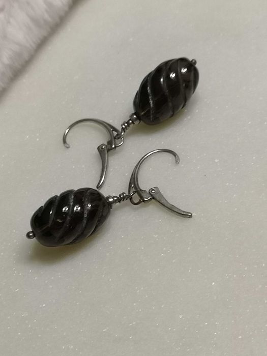 kolczyki z ametystem