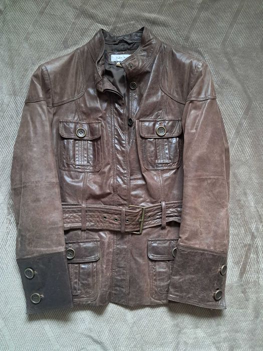 100% skórzana kurtka ZARA Basic