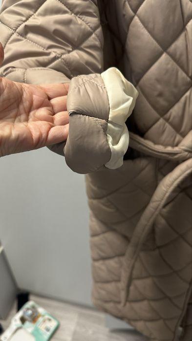 Зимнее стеганое пальто