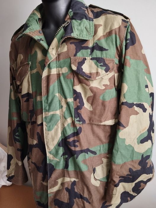 Kurtka US Army M65 kontraktowa camo woodland L