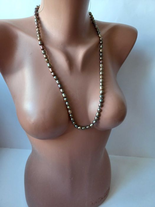 Намисто, річкові культивовані перлини. 66 см.