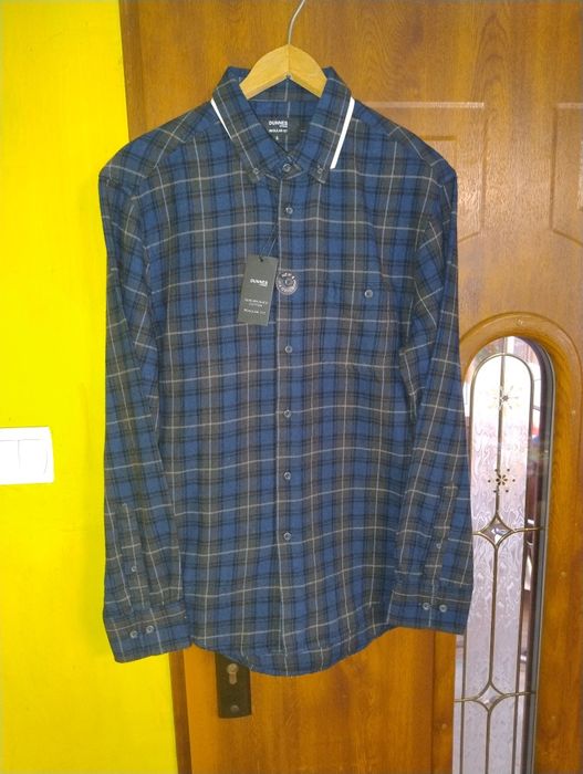 S nowa koszula męska 100% bawełna dunnes regular fit