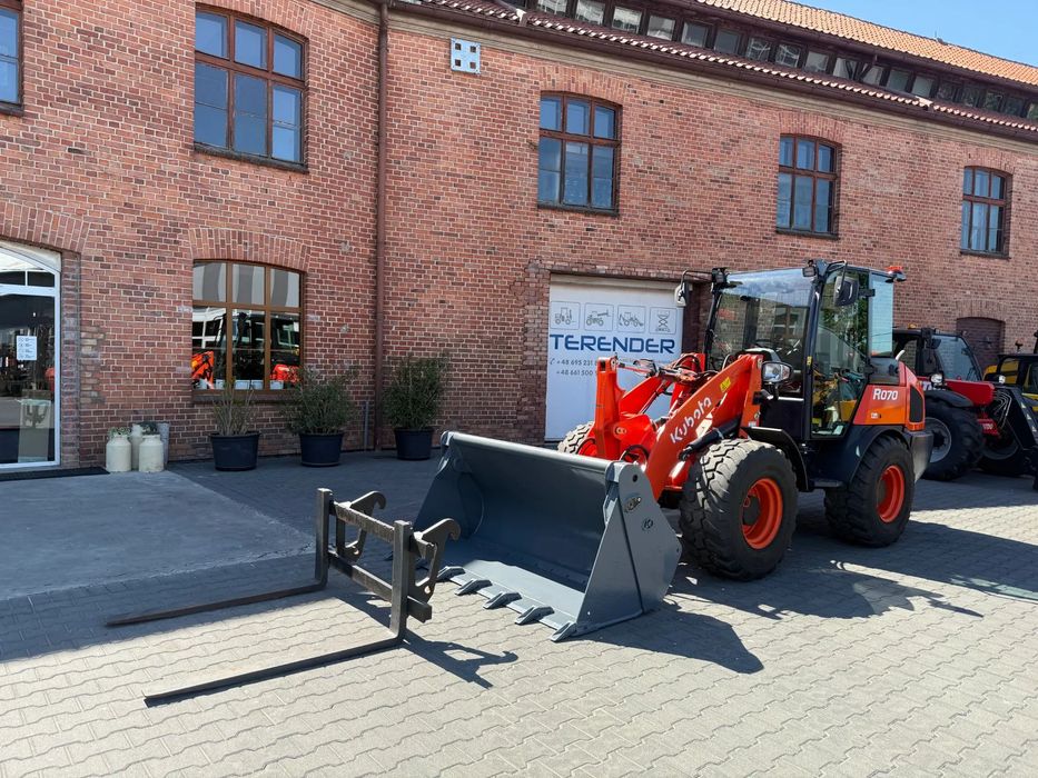 Kubota R070  FV23% Import Po Serwisie Łyżka Bez Luzów Super Stan Ładowarka Kołowa