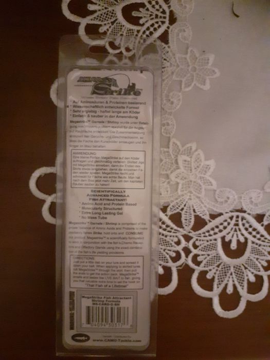 Aromat wedkarski, pasta