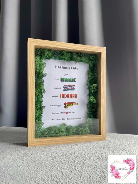 Kochanemu Tacie podziękowanie życzenia prezent w ramce Dzień Ojca